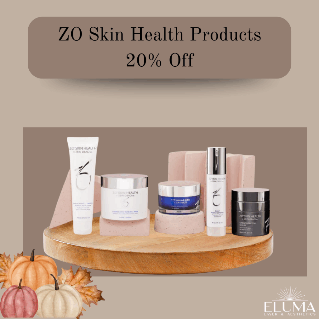 Eluma Laser and Aesthetics ZO SKIN HEALTH 20% off. Lowest price ZO Skin care - Eluma - Laser & Aesthetics
