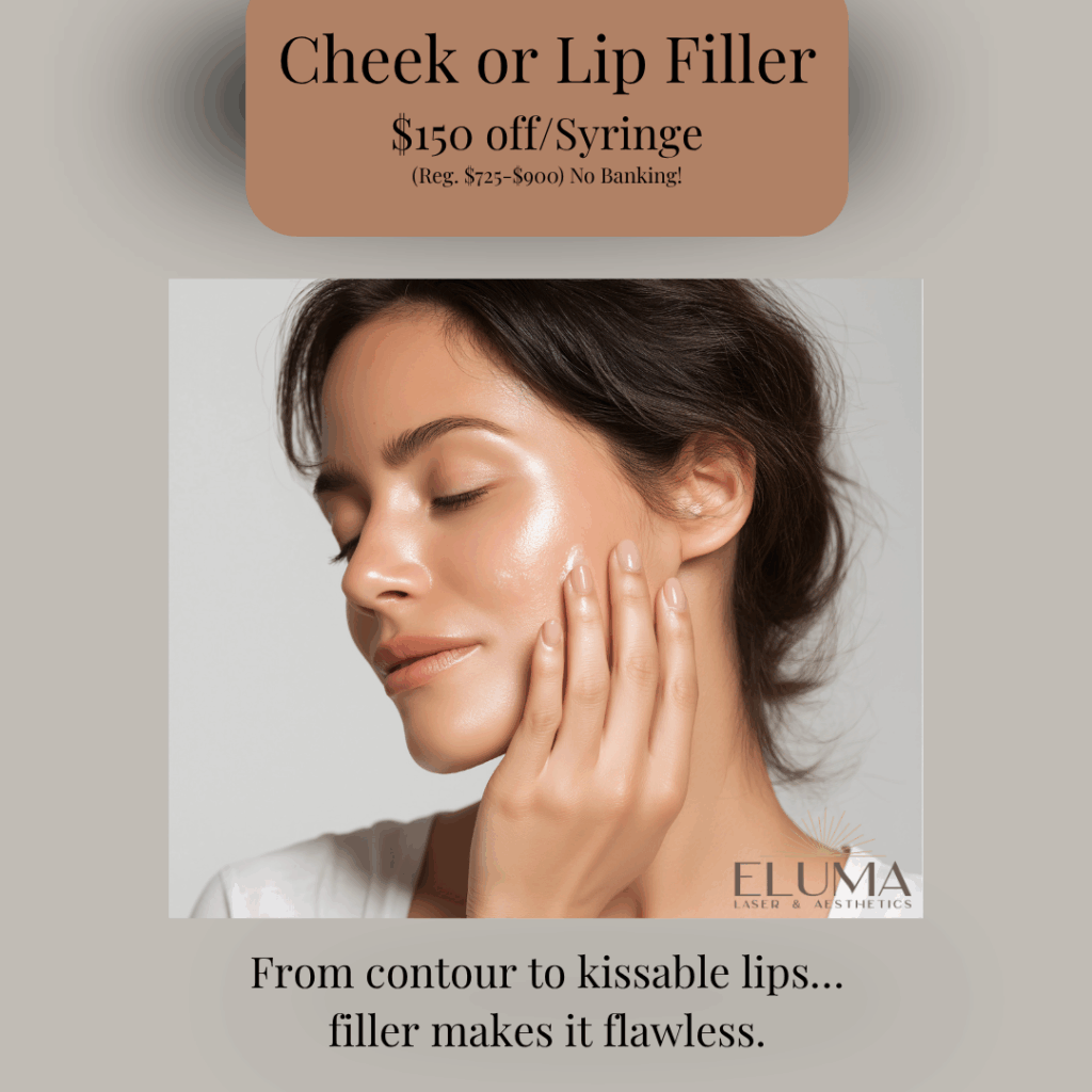 Eluma Laser and Aesthetics Cheek or Lip Filler Special - Eluma - Laser & Aesthetics